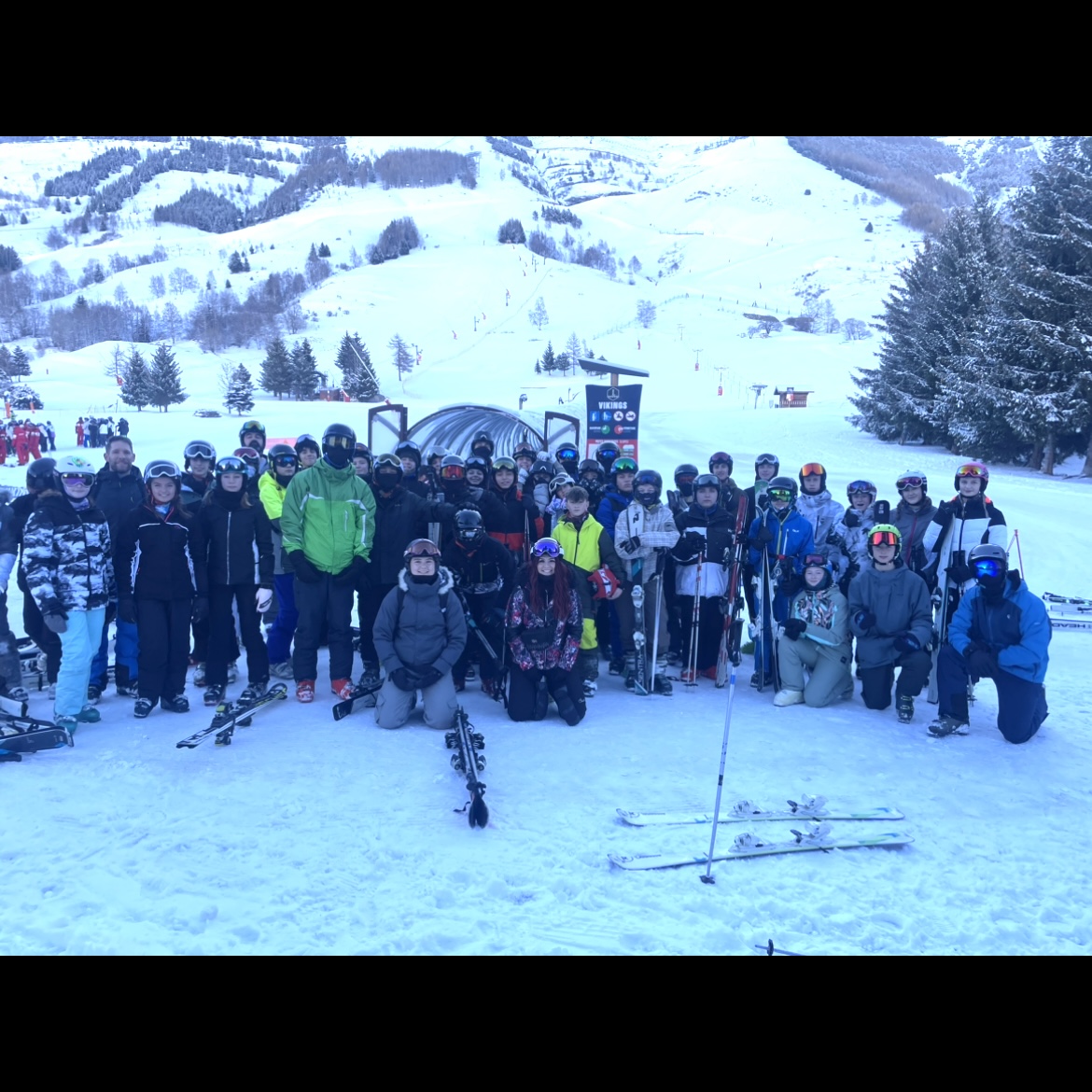 Group photograph, on slopes