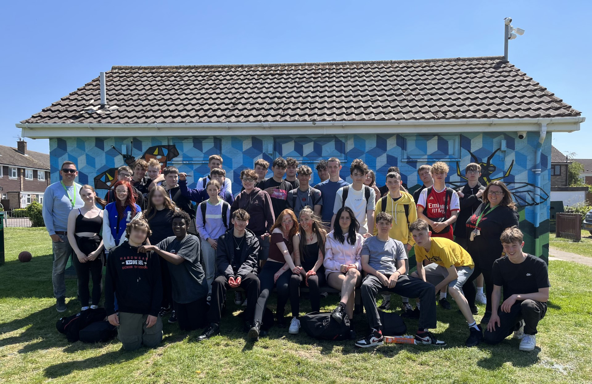 GCSE Film Studies Trip, group photograph