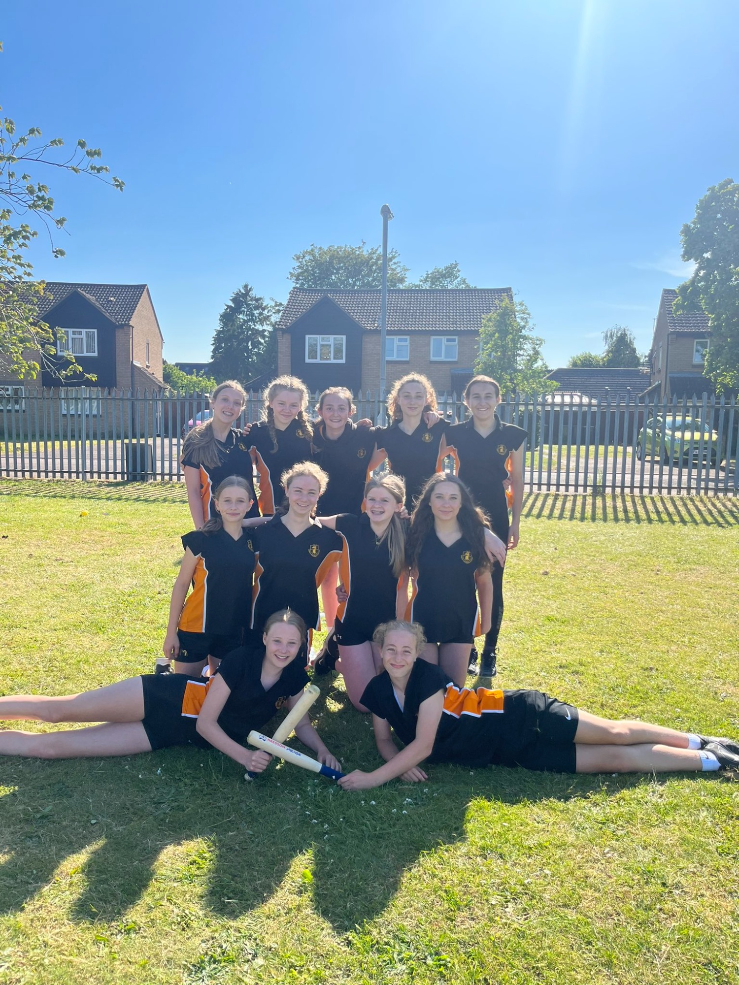 A group photograph of our Yr 9 Rounders team