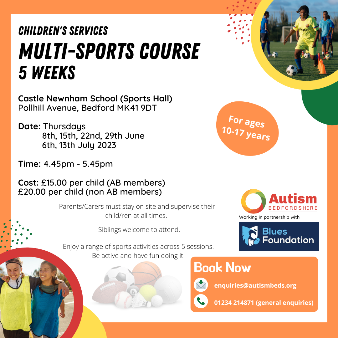 Poster for a multi sport course