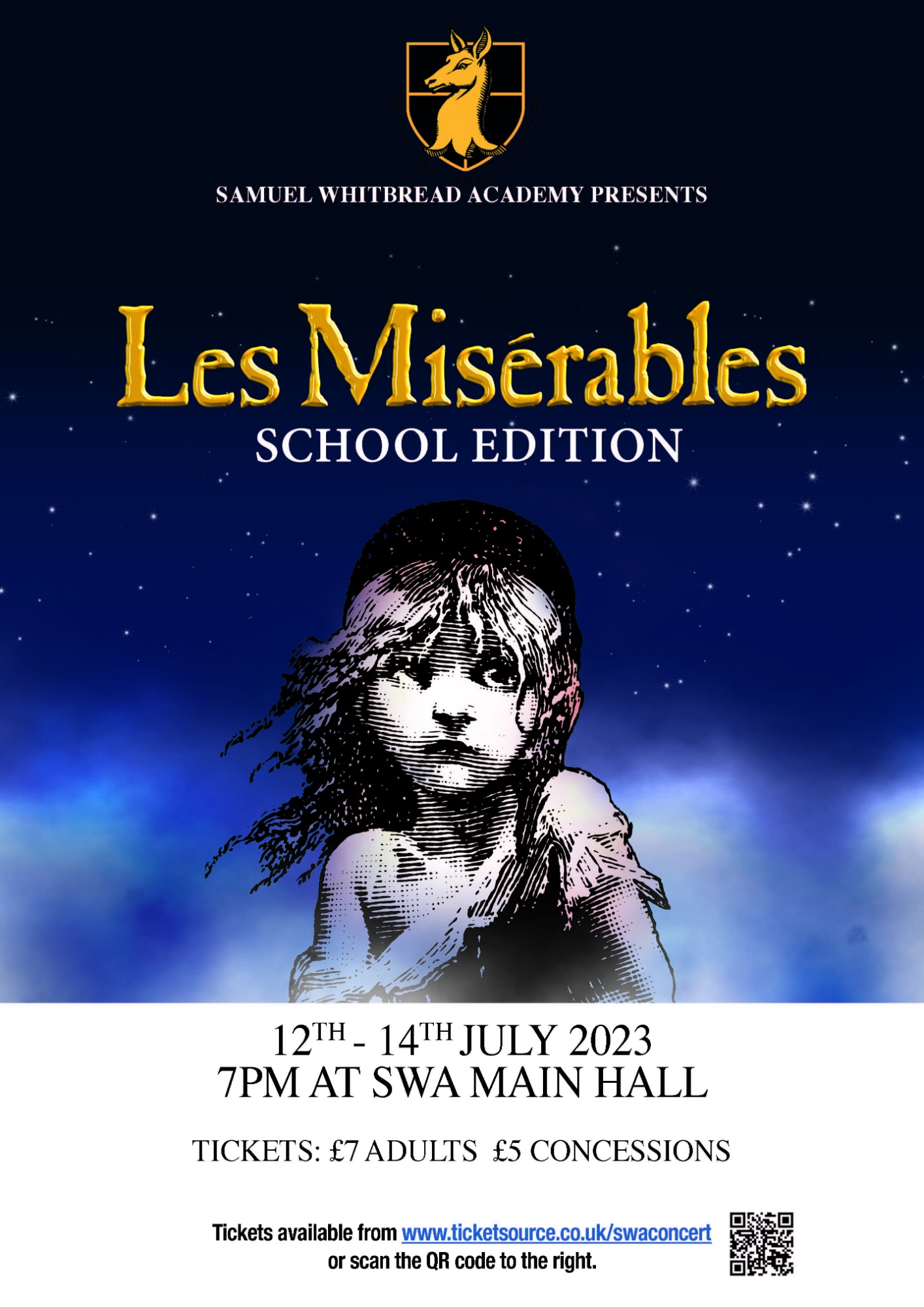 SWA poster for les miserables